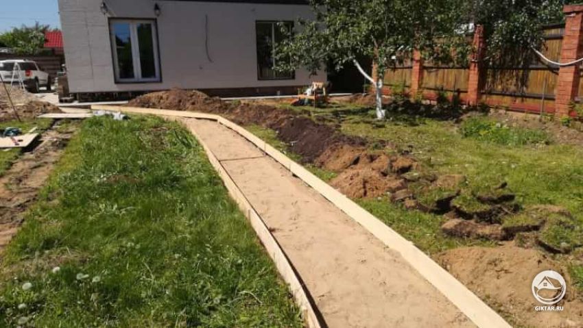 Дорожки на садовом участке