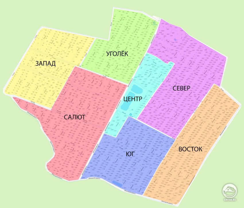Схема расположения участков и их нумерация в СНТ Алешинские сады Схема расположения участков с нумерацией участков в СНТ Алешинские сады