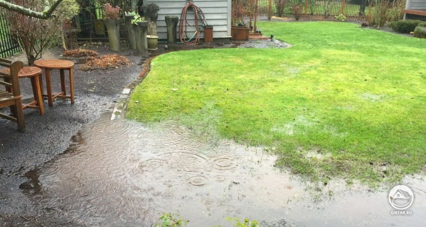 Что делать, если участок затапливается талой или дождевой водой. Что делать, если участок затапливается талой или дождевой водой.