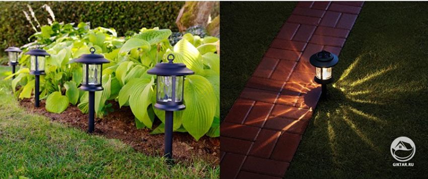 Уличное освещение на солнечных батареях и аккумуляторах.