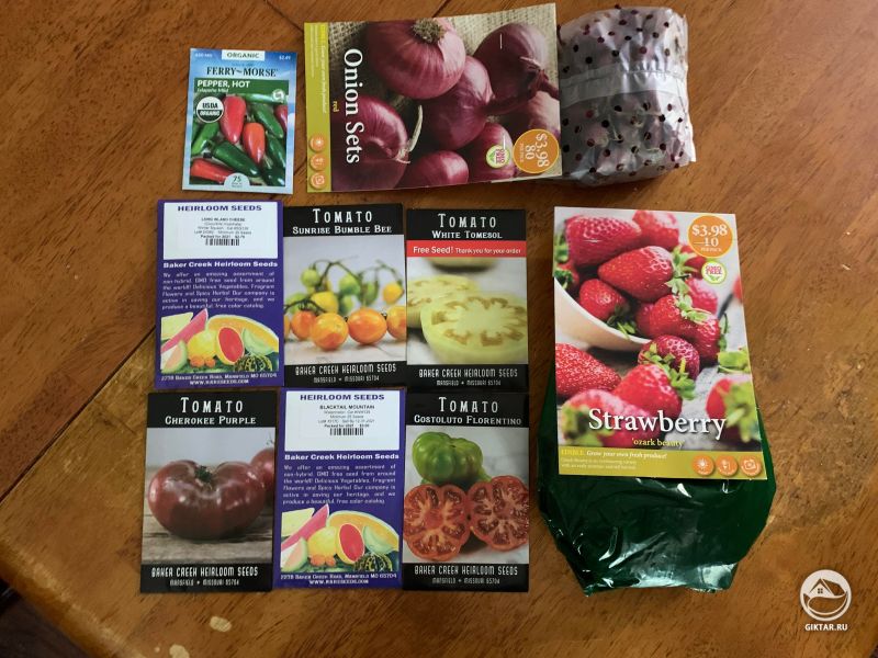 Семена готовы к посадке рассады.