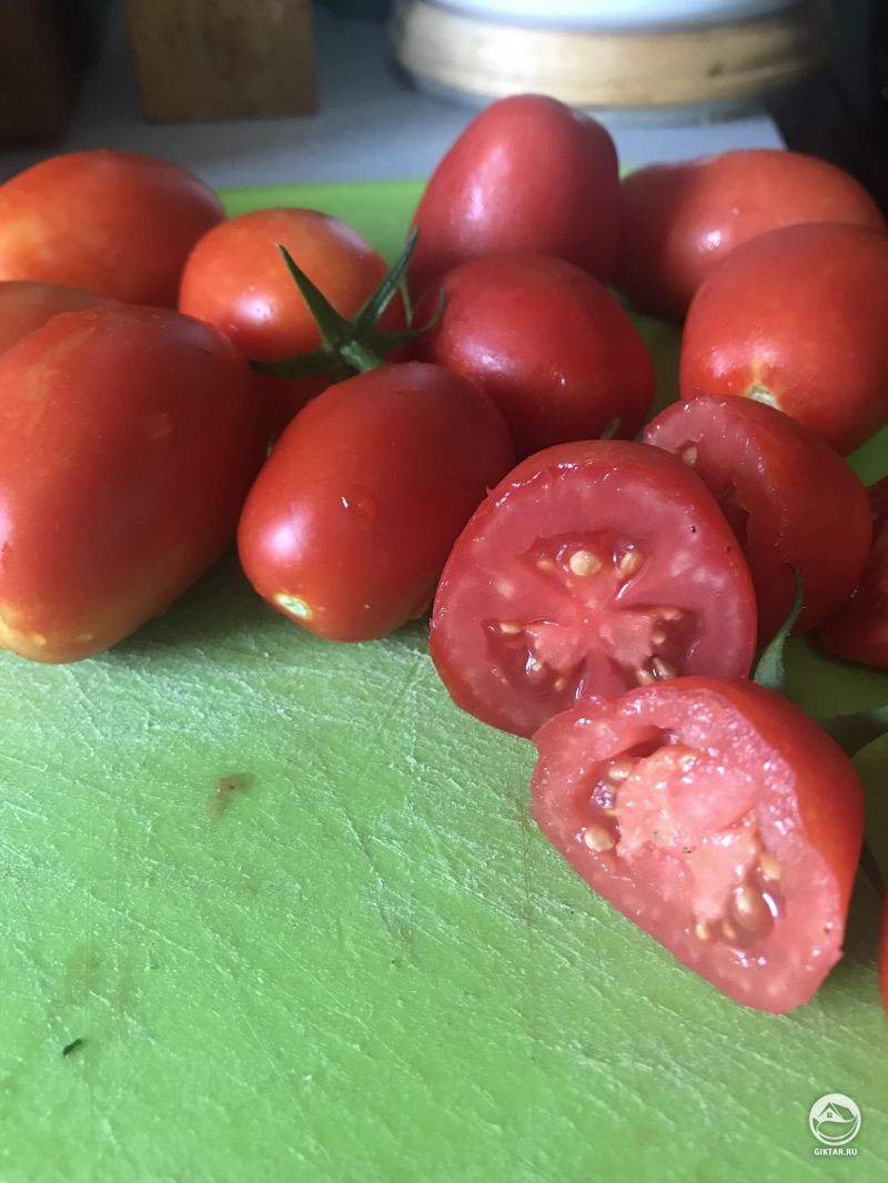 Скромный урожай томатов - мой первый